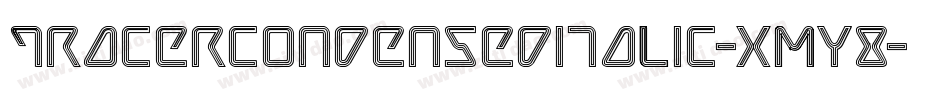 TracerCondensedItalic-xmY8字体转换