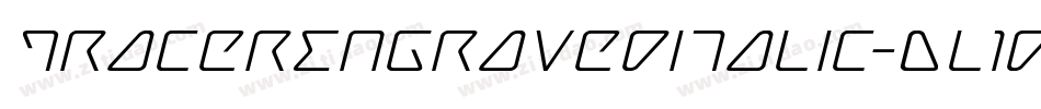 TracerEngravedItalic-Dl1d字体转换