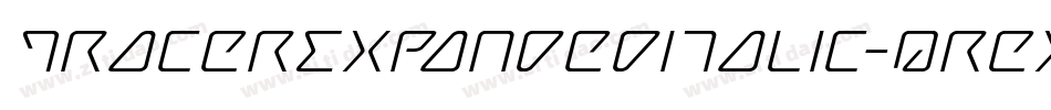 TracerExpandedItalic-qrex字体转换