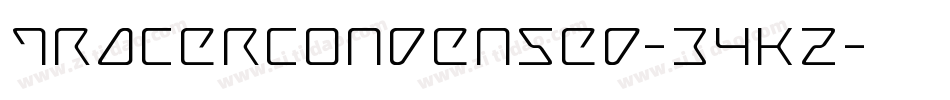 TracerCondensed-34KZ字体转换