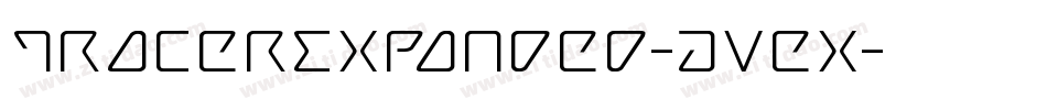 TracerExpanded-AVex字体转换