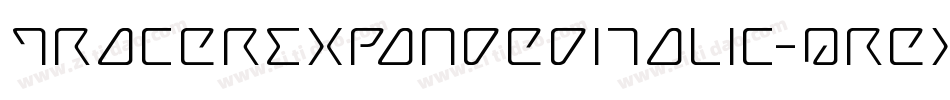TracerExpandedItalic-qrex字体转换