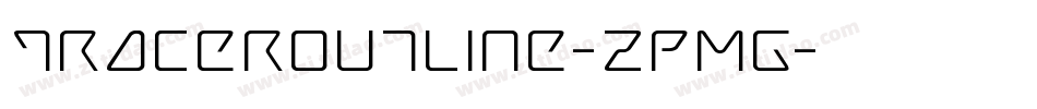 TracerOutline-zPMG字体转换