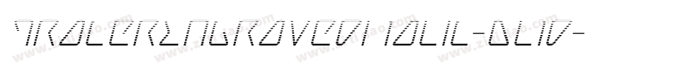 TracerEngravedItalic-Dl1d字体转换