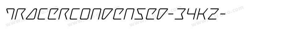 TracerCondensed-34KZ字体转换