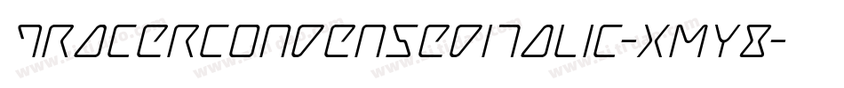 TracerCondensedItalic-xmY8字体转换