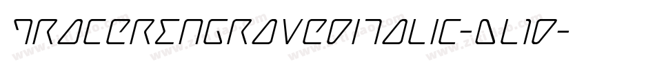 TracerEngravedItalic-Dl1d字体转换