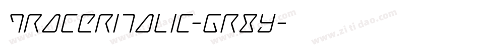 TracerItalic-GR8y字体转换