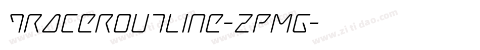 TracerOutline-zPMG字体转换