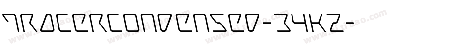 TracerCondensed-34KZ字体转换