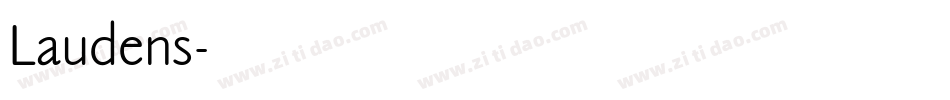 Laudens字体转换