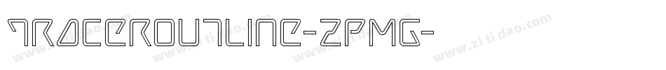 TracerOutline-zPMG字体转换