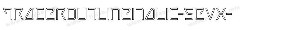 TracerOutlineItalic-5evx字体转换