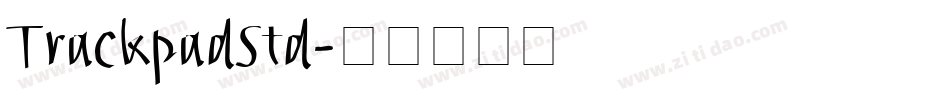 TrackpadStd字体转换