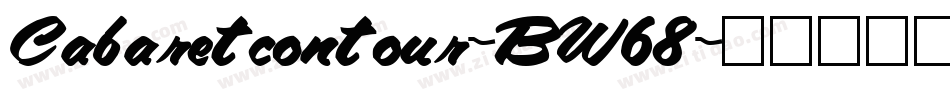 Cabaretcontour-BW68字体转换