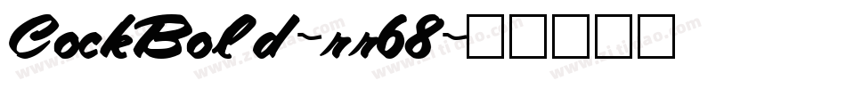 CockBold-rr68字体转换