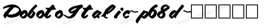 DobotoItalic-p68d字体转换