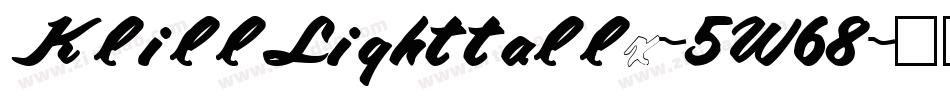 KlillLighttallx-5W68字体转换