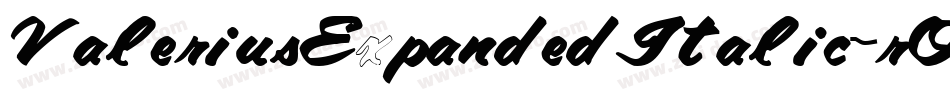 ValeriusExpandedItalic-rO68字体转换
