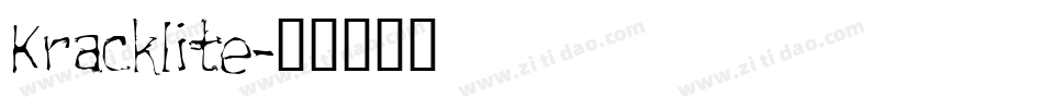 Kracklite字体转换