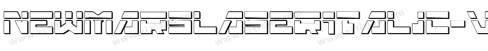 NewMarsLaserItalic-vw3D字体转换