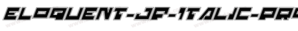 Eloquent-JF-Italic-Pro字体转换