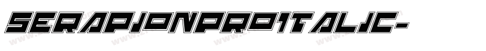 SerapionProItalic字体转换
