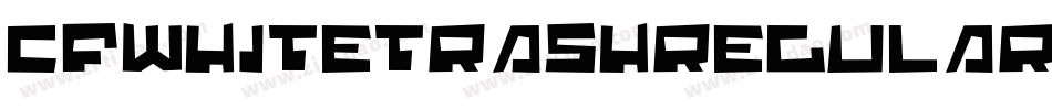 CfWhiteTrashRegular-rqoO字体转换