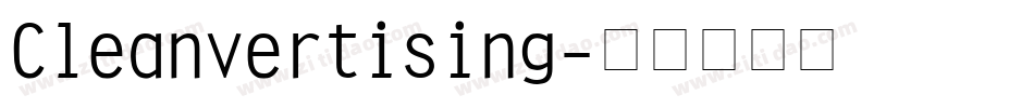 Cleanvertising字体转换