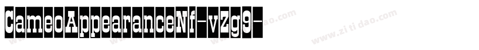 CameoAppearanceNf-vZg9字体转换