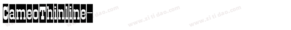CameoThinline字体转换
