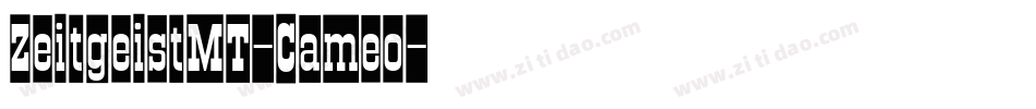 ZeitgeistMT-Cameo字体转换