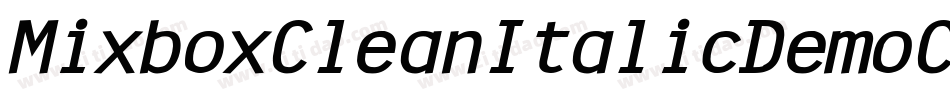 MixboxCleanItalicDemoCleanItalic-Ea43j字体转换 MixboxCleanItalicDemoCleanItalic-Ea43j字体转换