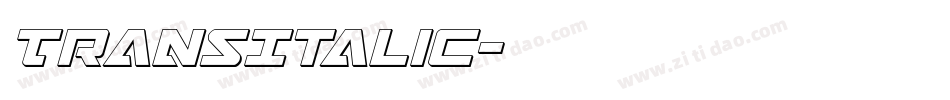 TransItalic字体转换