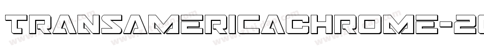 TransAmericaChrome-2oeo字体转换