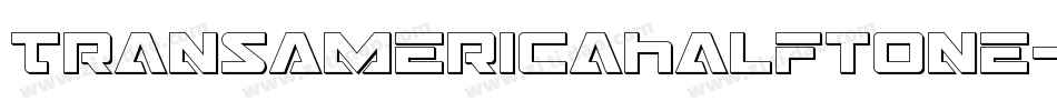 TransAmericaHalftone-XoBG字体转换