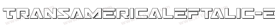 TransAmericaLeftalic-eAxp字体转换 TransAmericaLeftalic-eAxp字体转换