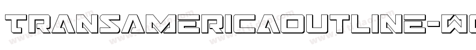TransAmericaOutline-Wg1Y字体转换 TransAmericaOutline-Wg1Y字体转换