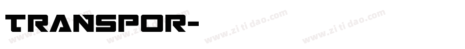 TRANSPOR字体转换
