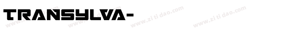 TRANSYLVA字体转换