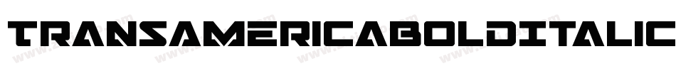 TransAmericaBoldItalic-KrYX字体转换
