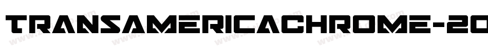 TransAmericaChrome-2oeo字体转换