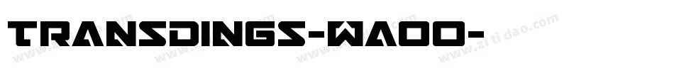 Transdings-WaoO字体转换