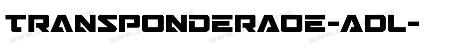 TransponderAoe-ADL字体转换
