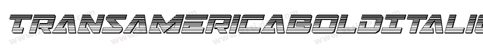 TransAmericaBoldItalic-KrYX字体转换