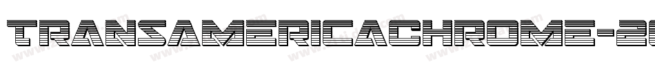 TransAmericaChrome-2oeo字体转换