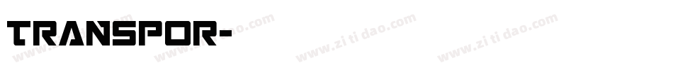TRANSPOR字体转换