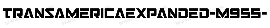 TransAmericaExpanded-m955字体转换
