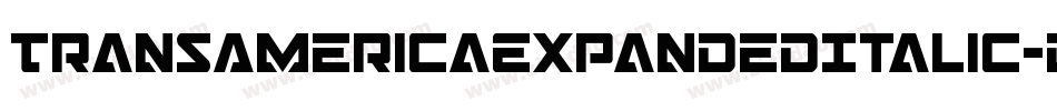 TransAmericaExpandedItalic-dDpZ字体转换