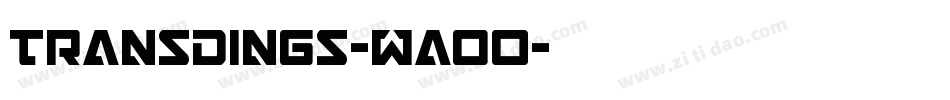 Transdings-WaoO字体转换